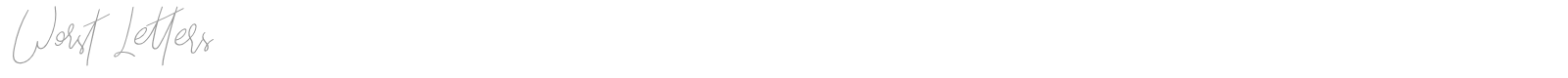 Worst Letters font preview